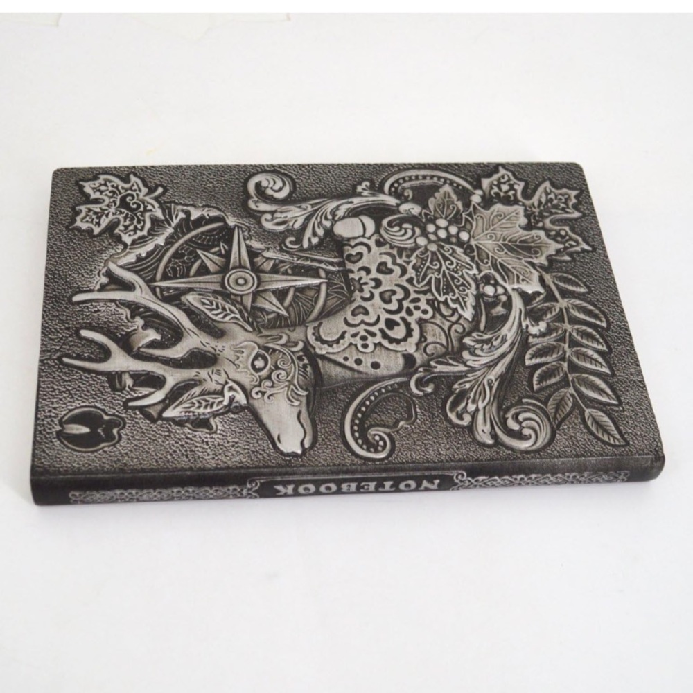 Silver Embossed Reindeer Notebook - Picture 4 of 7